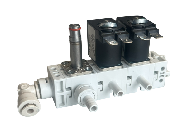 A. u. K. Müller 2er Ventilblockleiste Sielaff